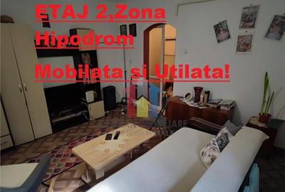 Garsoniera Hipodrom, mobilata si utilata, etaj 2, renovata - 1