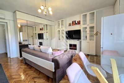 Apartament cu 2 camere nedecomandat, mobilat în Central