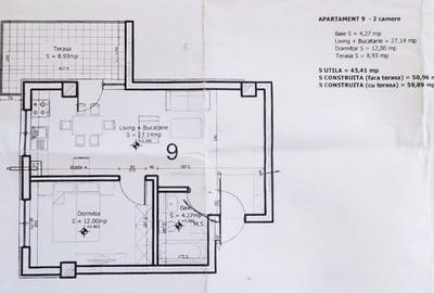 Apartament 2 camere 43mp +9mp terasa | 0 Comision | Otopeni langa Mega Image - 5