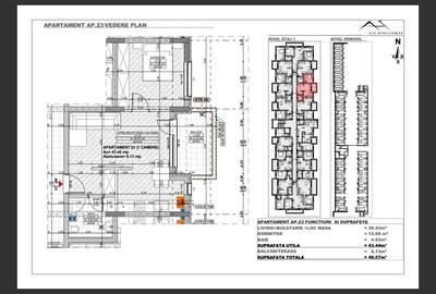 Apartament de 2 camere, 49 mp+11 mp balcon,zona Cetatii - 14