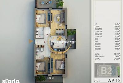 Apartament cu 4 camere decomandat în Theodor Pallady - 3