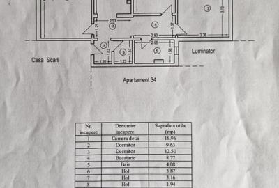 Apartament cu 3 camere decomandat, mobilat în Central - 1