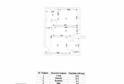 Apartament cu 2 camere semidecomandat în Titan