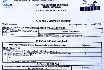 Teren de 711 mp, în Central - 7