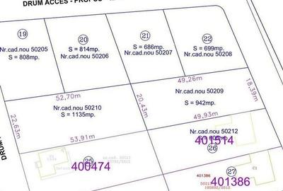 Teren 942 mp - 23.550 euro + Tva - Zona Herneacova - 2