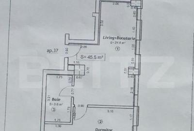 Apartament cu 2 camere, 46 mp, zona Soarelui - 4