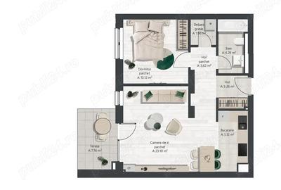 Apartament cu 2 camere decomandat în Lipovei - 1