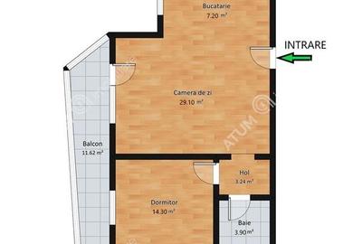 Apartament intabulat cu 2 camere si terasa etajul 1 zona Rahovei - 6