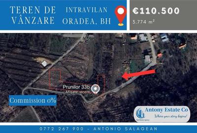 Teren de 3774 mp, în Oncea - 2