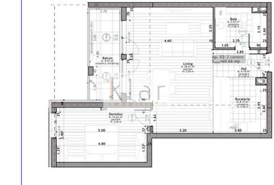 Apartament cu 2 camere semidecomandat, mobilat în Zorilor - 15