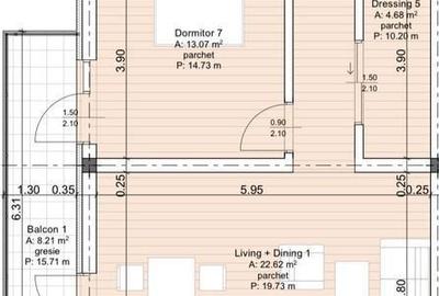 Apartament cu 4 camere în Central - 1