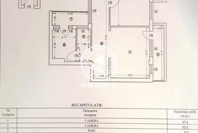 Apartament suprafata modelului de 3 camere Ultracentral ! - 2