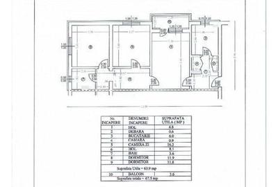 Apartament cu 3 camere semidecomandat în Nord - 1