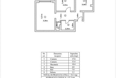 Apartament cu 2 camere decomandat în Tineretului - 1