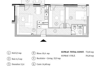 Apartament 2 camere -curte proprie - Tiglari - 4