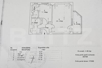 Garsoniera de vanzare Sagricom 38,01 mp - 1
