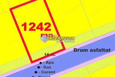 OKAZIE ! 1242 mp Teren Intravilan imprejmuit la asfalt cu toate utilitatile, bransamente, casa anexe - 17