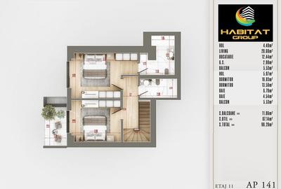 Apartament 3 camere duplex - Pallady - 2