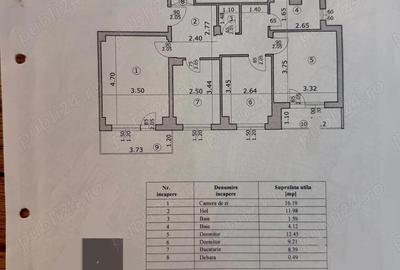 Apartament cu 3 camere decomandat în Central - 1