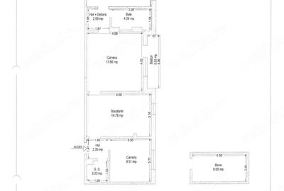 Apartament cu 3 camere semidecomandat în Complex Studențesc - 1