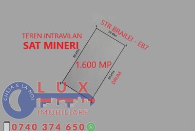 Teren de 1600 mp, în Mineri