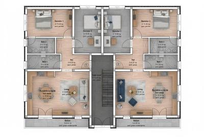 Apartament cu 3 camere în Tărlungeni - 2