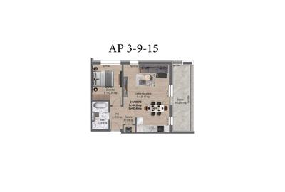 Apartament cu 2 camere decomandat în Central