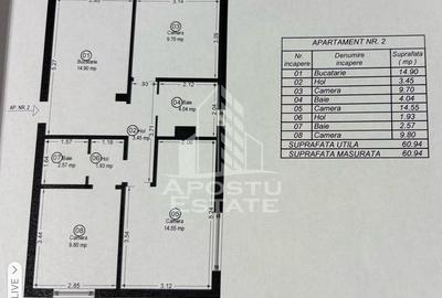 Apartament 3 camere, parter, zona Lipovei - 2