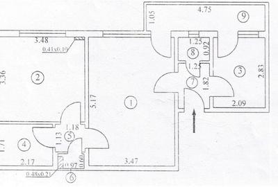 Apartament cu 2 camere semidecomandat în Domenii - 10