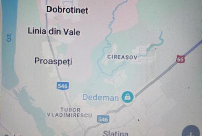 Teren 2000 mp, intravilan, vatra satului, Pietris- Slatina,urgent,5 km Slatina