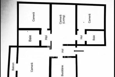 Apartament cu 4 camere decomandat, mobilat în Soarelui