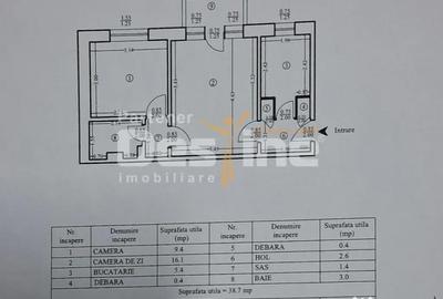 Apartament cu 2 camere semidecomandat în Mircea cel Bătrân