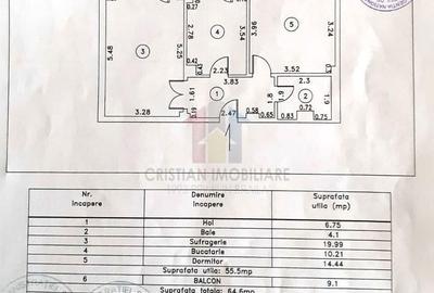 Apartament cu 2 camere decomandat în Călărași - 4