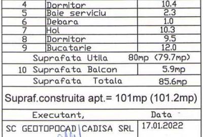 Apartament cu 4 camere decomandat în Exterior Vest