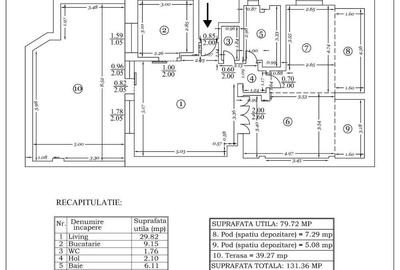 Apartament cu 3 camere, mobilat în Domenii - 5