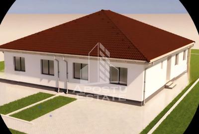 Jumatate de duplex pe parter cu 3 camere si 2 bai, Sag