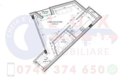 ID 1335 Garsoniera confort I - Zona Centrala - 3