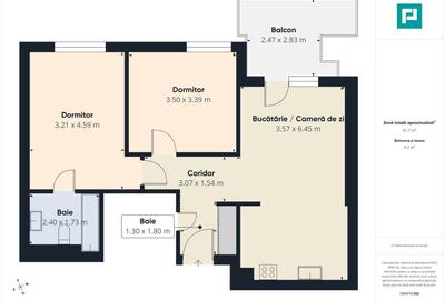 Apartament cu 3 camere în Nord - 8