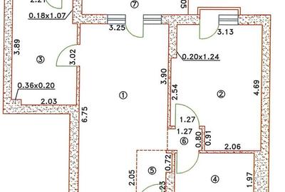 Apartament cu 2 camere semidecomandat, mobilat în Ștefăneștii de Jos - 7