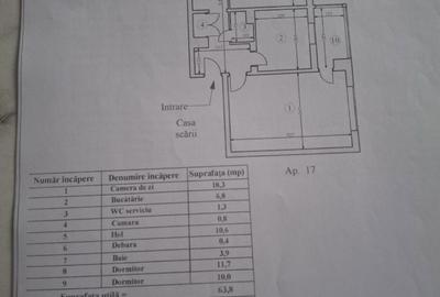 Apartament cu 3 camere decomandat în Crâng - 1