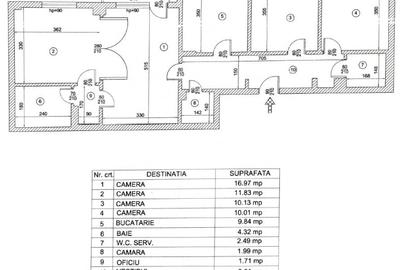 Mosilor, Dacia 4 camere vedere spate - 12