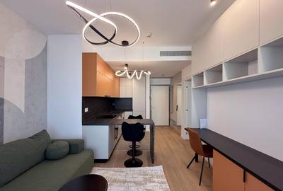 Apartament cu 2 camere semidecomandat, mobilat în Floreasca