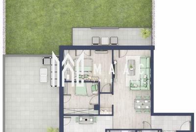 Apartament cu 3 camere nedecomandat în Turnișor - 1