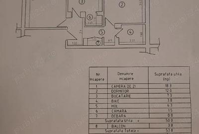 Apartament cu 2 camere decomandat în Ultracentral - 2