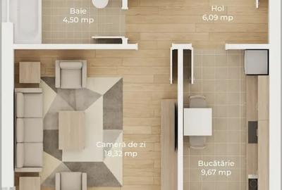 Garsonieră decomandată în Avantgarden - 1