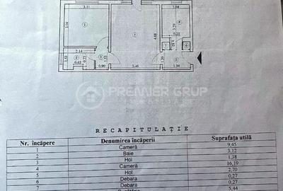 ETAJ 2! Apartament 2 camere 42mp - Pacurari |  CT ETAJ 2! Apartament 2 camere 42mp - Pacurari |  CT - 9
