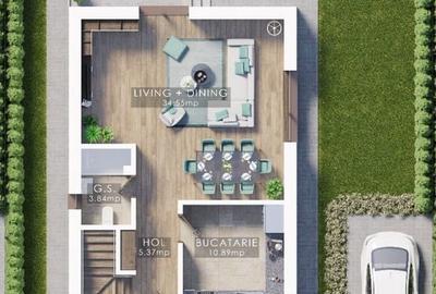 Casă cu 5 camere cu Teren 350 Mp în Cernica - 2