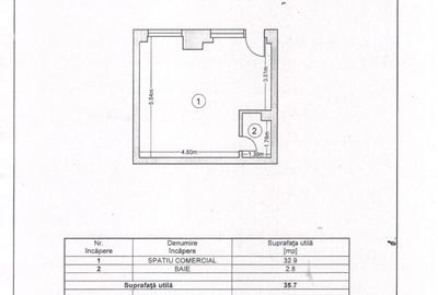 Spațiu Comercial 35 mp  Zona Stadion  Vad Excelent - 2