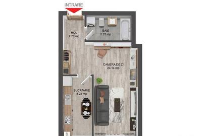 Studio 40 mp, Balcon, Zona Selimbar Comision 0