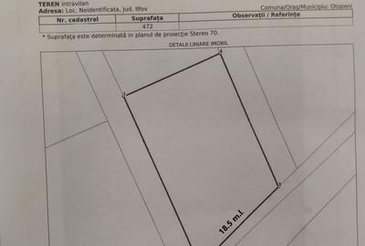 Teren de vânzare str. 1Mai -Otopeni-suprafata totala 500 mp